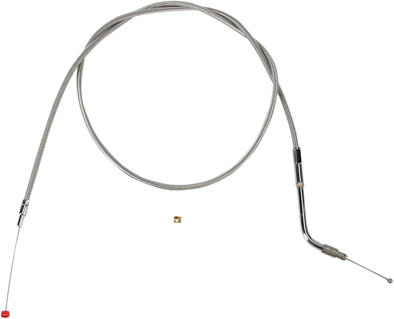 Stainless Steel Throttle Cable - +6" - '02-'07 Touring