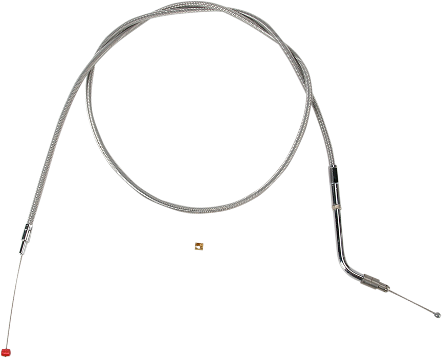 Stainless Steel Throttle Cable - +6" - '02-'07 Touring