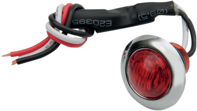 Mini Marker Light - Dual Function - Red LED - Red Lens