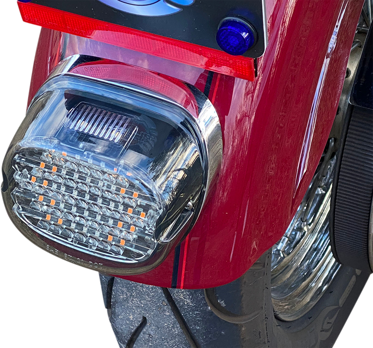 Taillight w/ Integrated Turn Signal - Top Window - Smoked Lens