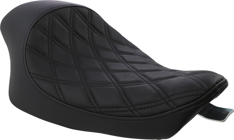 3/4 Solo Seat - Double Diamond - Black w/ Black Stitching - XL '04-'22