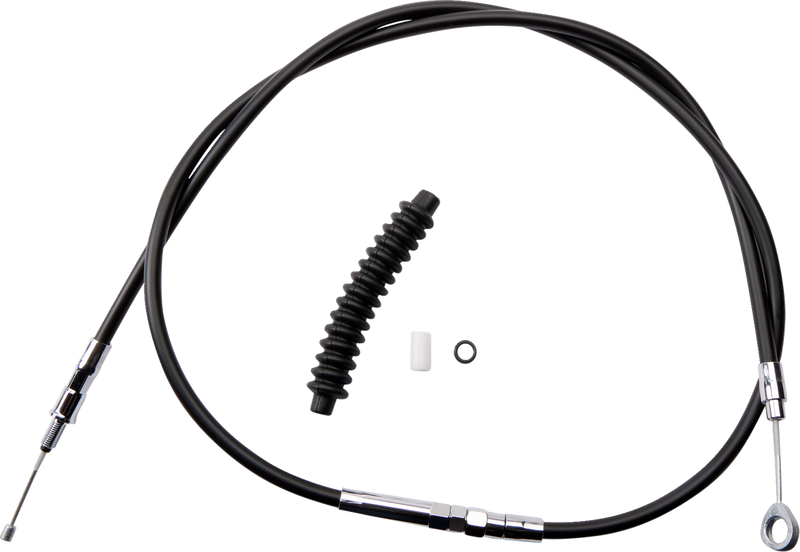 High-Efficiency Black Vinyl Clutch Cable - 62-11/16"