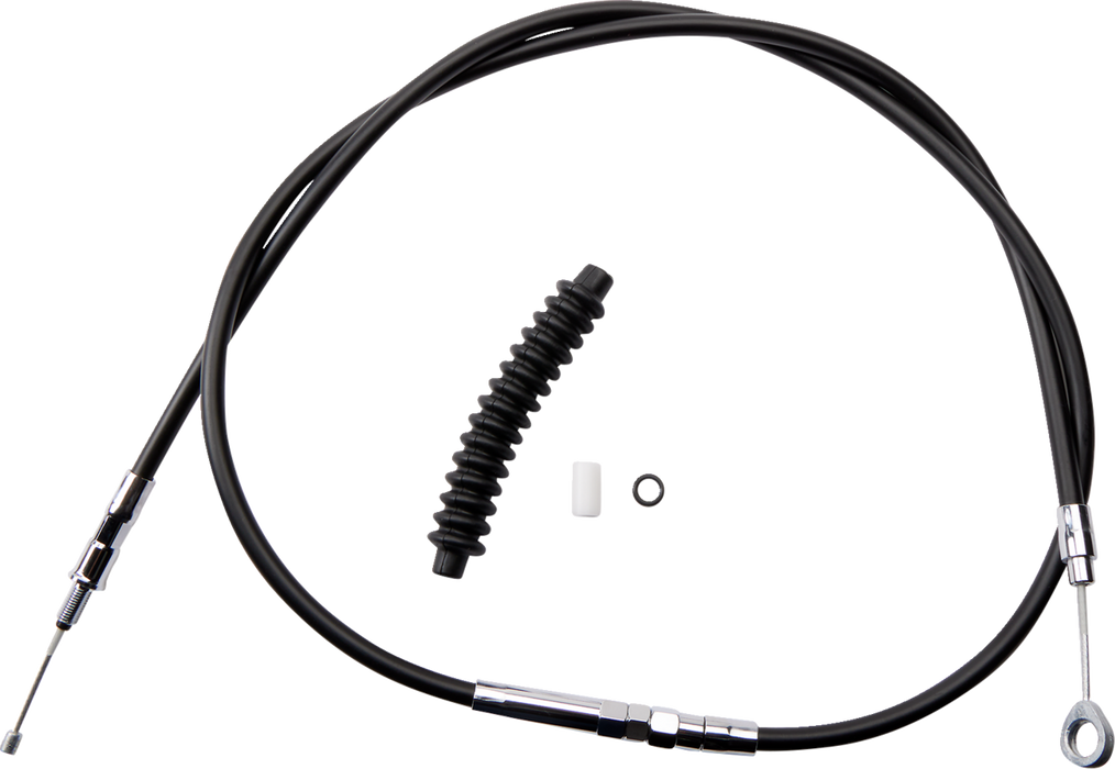 High-Efficiency Black Vinyl Clutch Cable - 62-11/16"