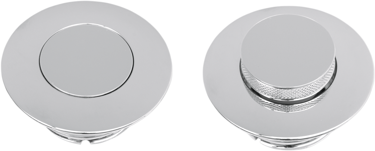 Gas Cap - Large - Vented - Pop-Up - Chrome