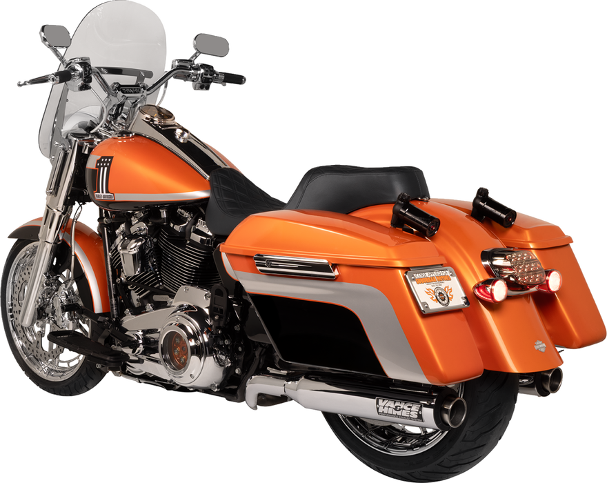 Bullet Turn Signal - 1156 - Chrome - Red Lens