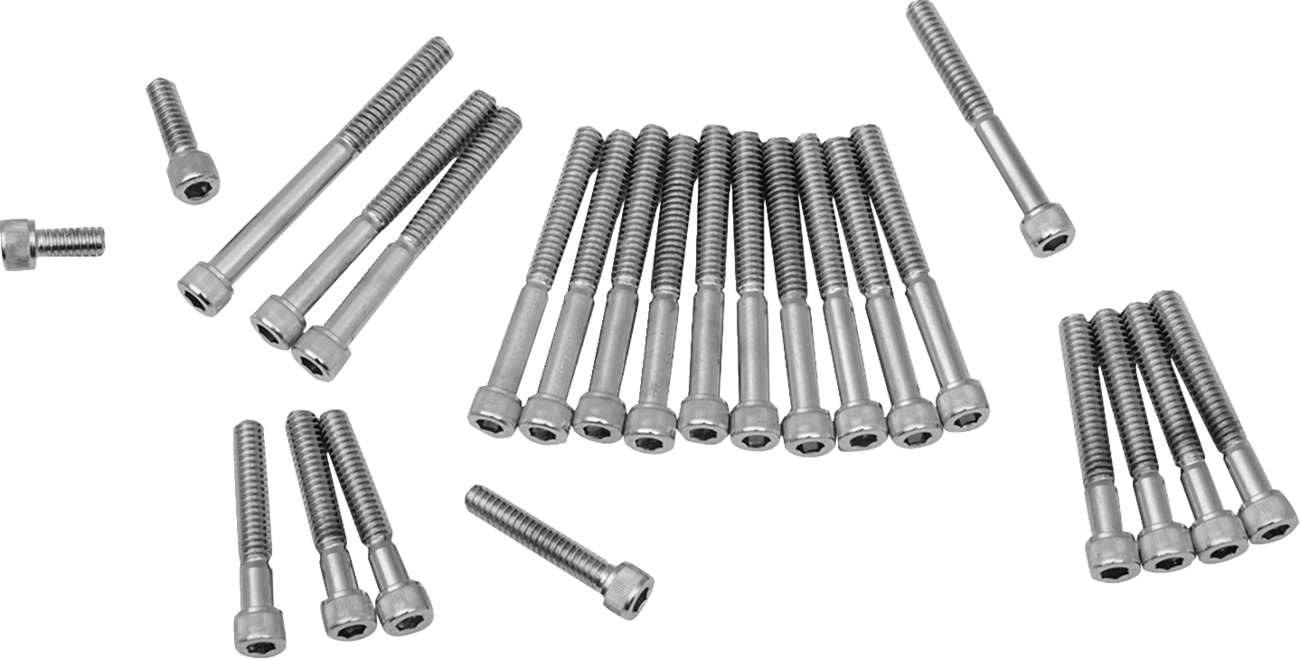 Bolt Set - Cam/Primary/Sprocket Cover - Socket-Head/Knurled - '77-'85 Sportster
