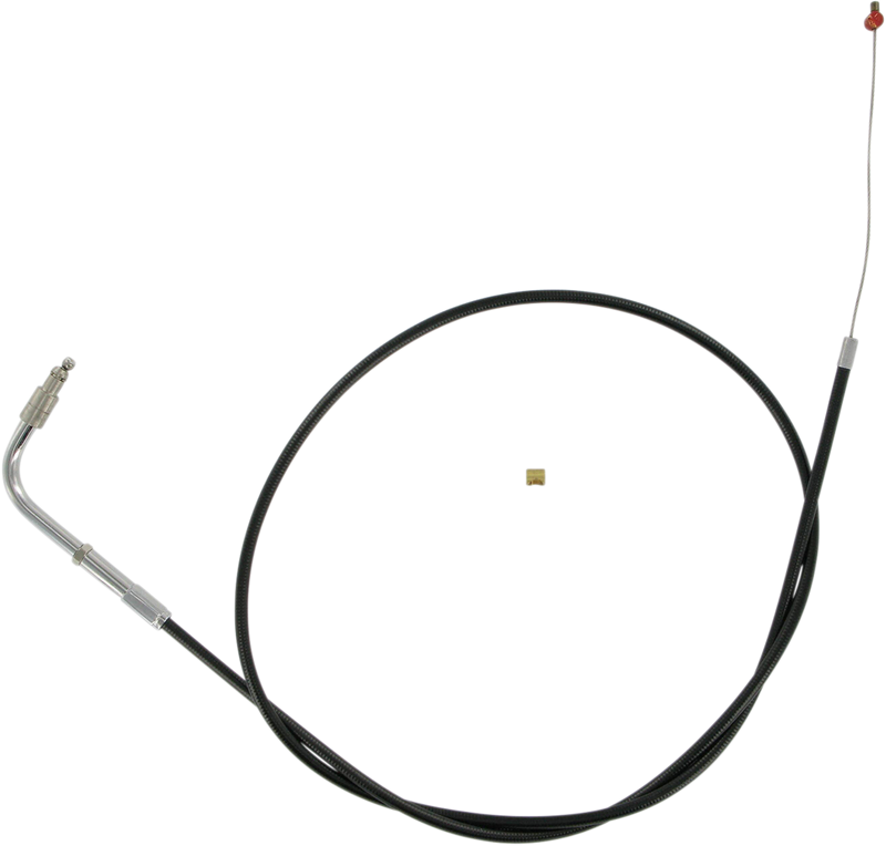Black Vinyl Throttle Cable - +6" Size - 49-1/2" Length