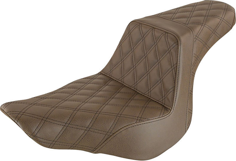 Step-Up Seat - Full Lattice Stitch - Brown