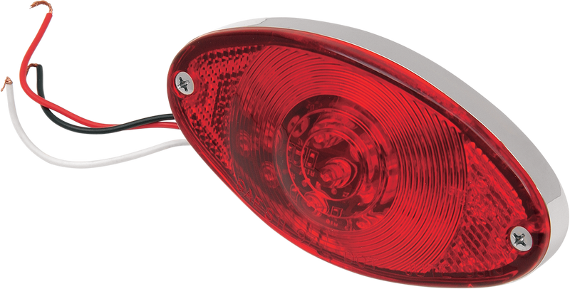 Taillight - Cat Eye - Ultra Thin - Red Lens