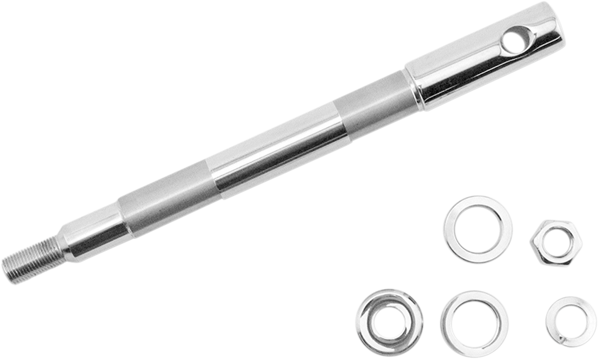 Axle Kit - Front - Chrome - '00-'07 Dyna/Sportster