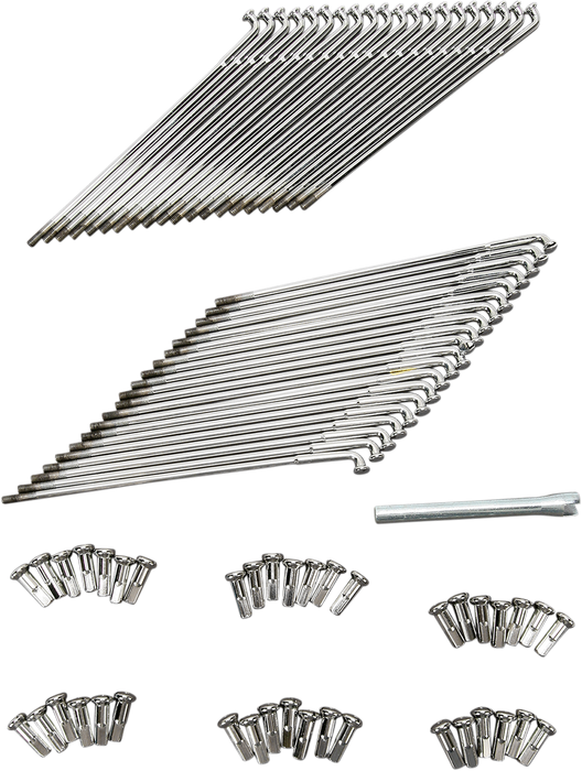 Spoke Set - Drop Center - Front - Chrome - 19"