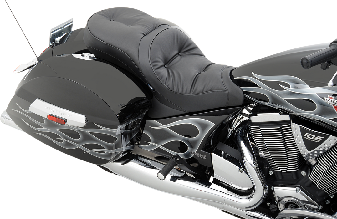 Low-Profile Touring Seat - Pillow Style - Black - Victory '10-'15