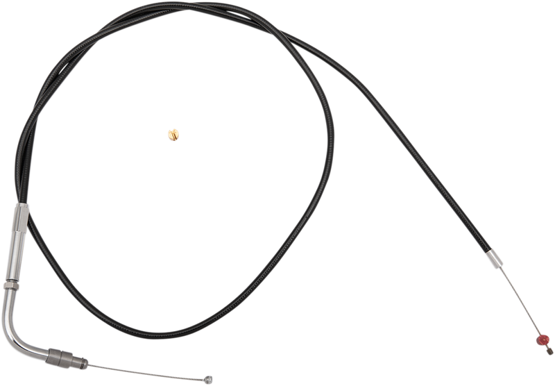 Black Vinyl Throttle Cable - +6" Size - 32" Length