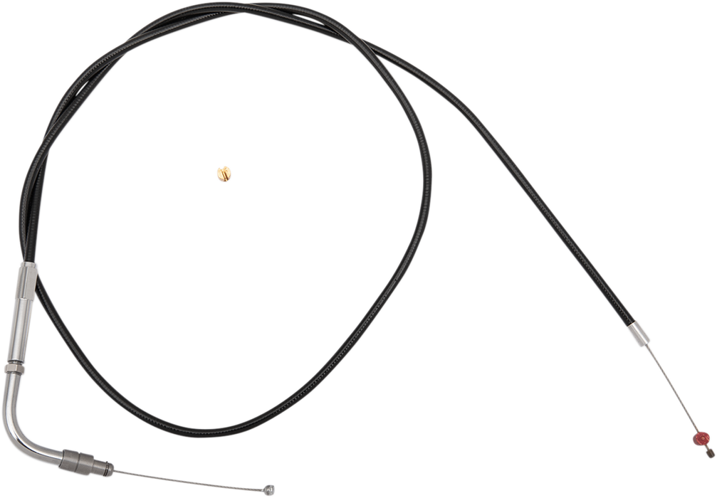 Black Vinyl Throttle Cable - +6" Size - 32" Length