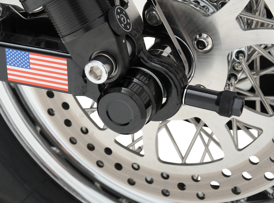 Axle Caps - Rear - Black - Pair