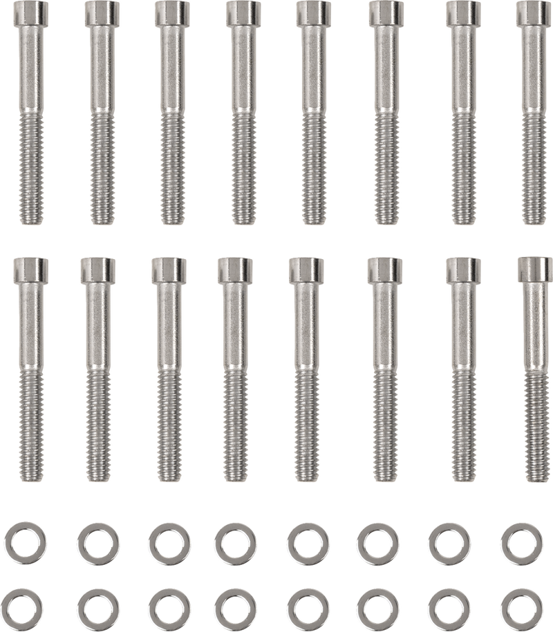 Bolt Kit - Primary Cover - Smooth - Chrome - Sportster