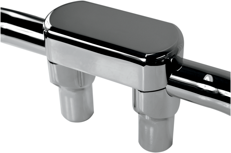 Handlebar Riser & Top Clamp Kit - 3" - Big Buffalo - Chrome