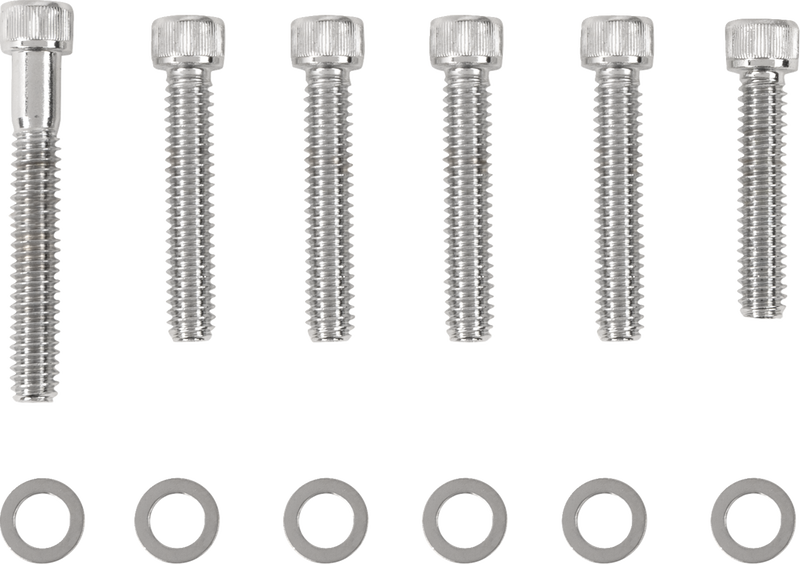Bolt Kit - Cam Cover - Knurled - Chrome - '93-'00 Harley-Davidson