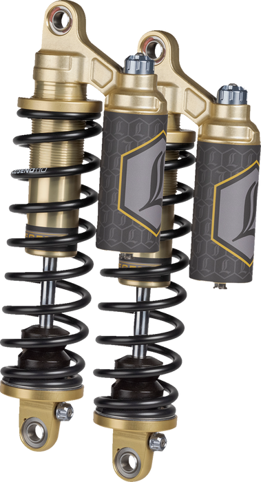 REVO ARC Piggyback Shocks - 14" - Standard - Gold - '04-'22 Sportster