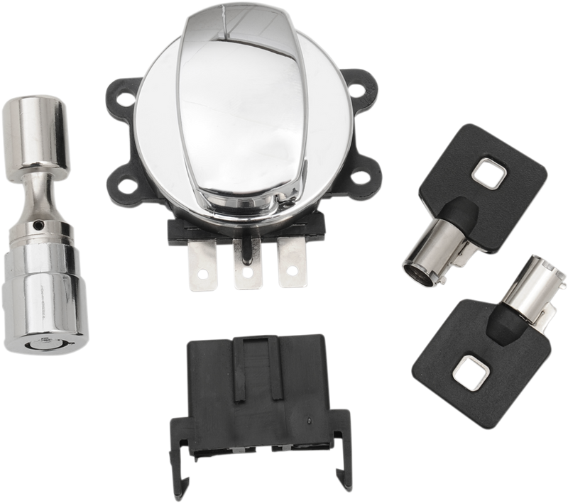 Side Hinge Ignition Switch with Fork Lock - Chrome