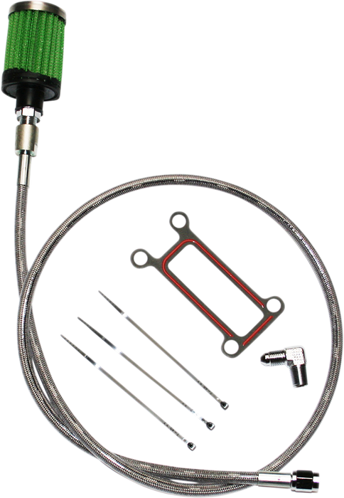 Oil Tank Breather Kit - Stainless - 99'-01' Touring