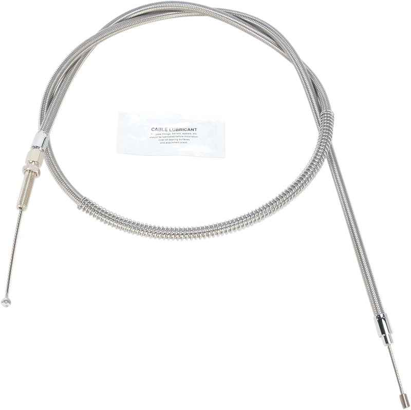 High-Efficiency Stainless Steel Clutch Cable for Harley-Davidson - +6" - '68-'85