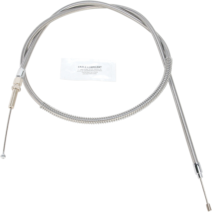High-Efficiency Stainless Steel Clutch Cable for Harley-Davidson - +6" - '68-'85