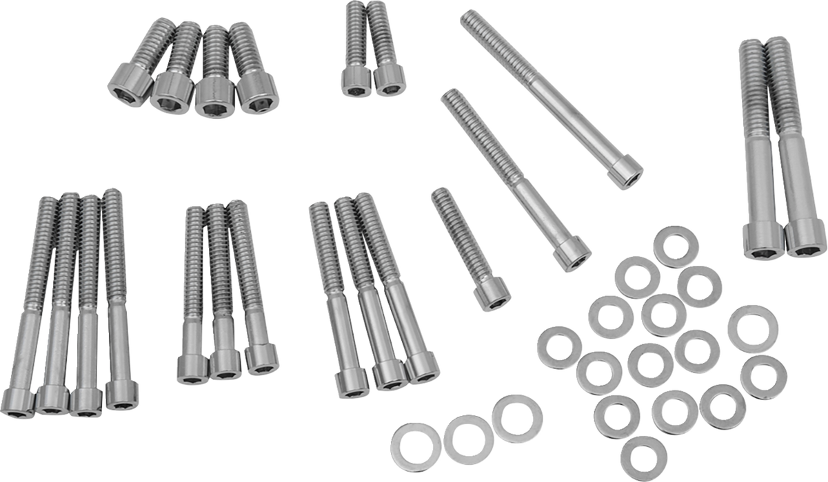 Bolt Set - Cam/Crankcase/Sprocket Cover - Socket-Head/Smooth - Sportster