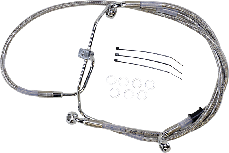 Brake Line - +8" - Stainless Steel - FXDF '08-'17