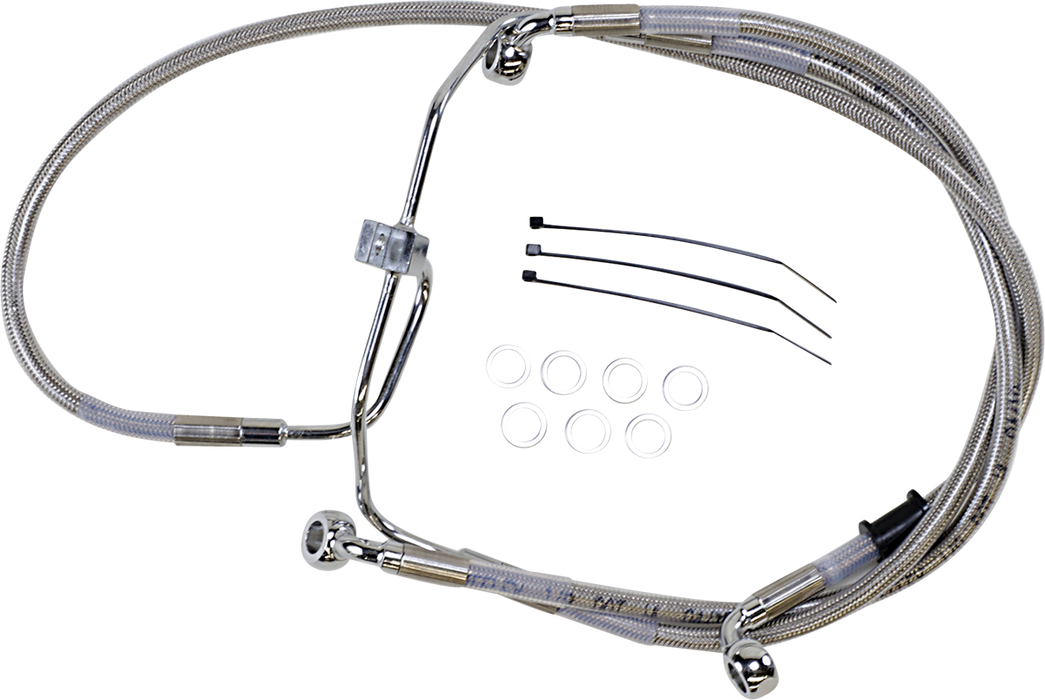 Brake Line - +8" - Stainless Steel - FXDF '08-'17