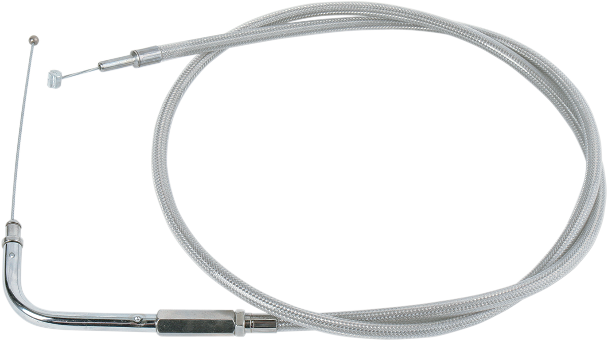 Stainless Braided Throttle Cable - 31-3/4"
