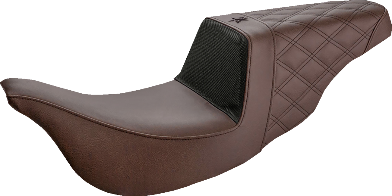 Unknown Industries Seat - Carbon Fiber/ Gripper/Rear Lattice Stitch - Brown - FL '08-'23