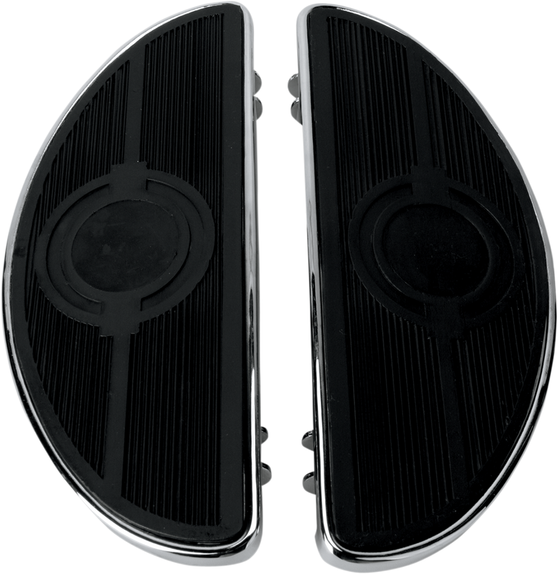 Half-Moon Floorboard - w/o Vibration Inserts - Chrome - FL