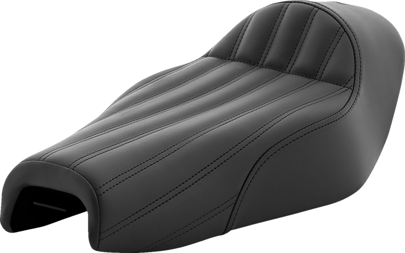 Knuckle Solo Seat - Ribbed - Black - XL '04-'20
