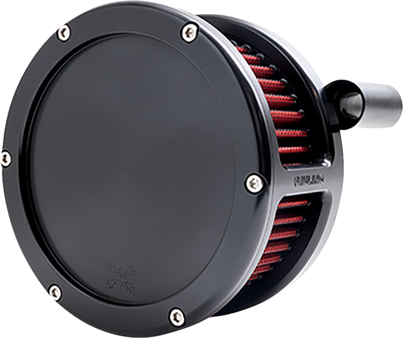 BA Air Cleaner Kit - Black with Red Filter - '08-'17 Dyna/Softail/Touring