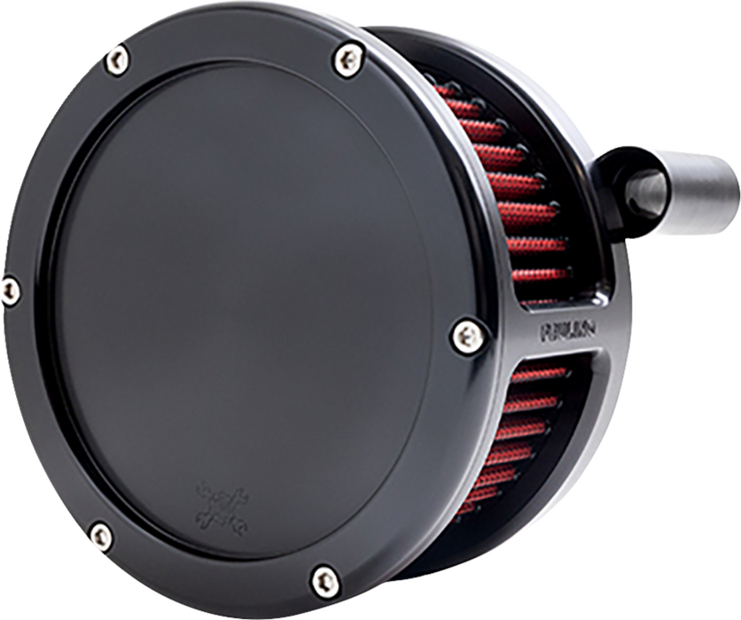 BA Air Cleaner Kit - Black with Red Filter - Twin Cam