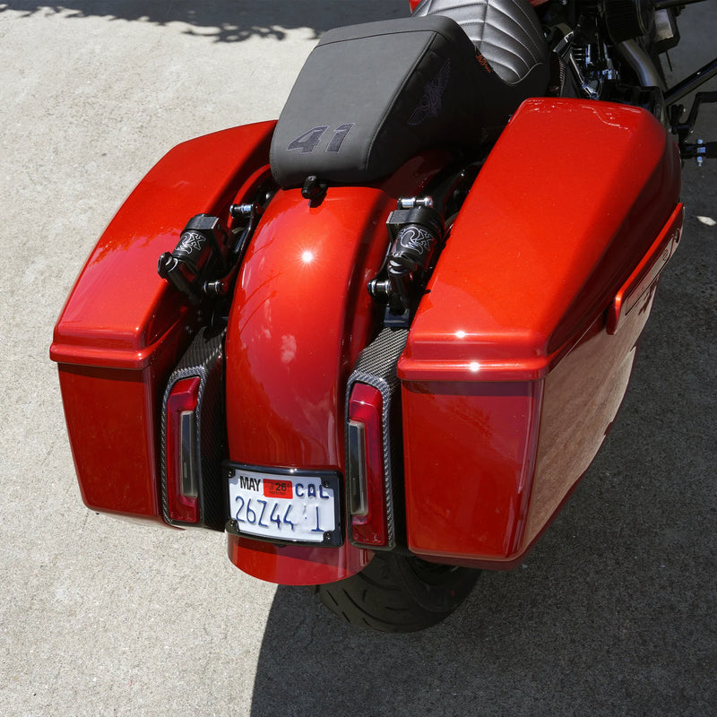 Carbon Fiber Tail Light Covers, 2024-2026 Touring