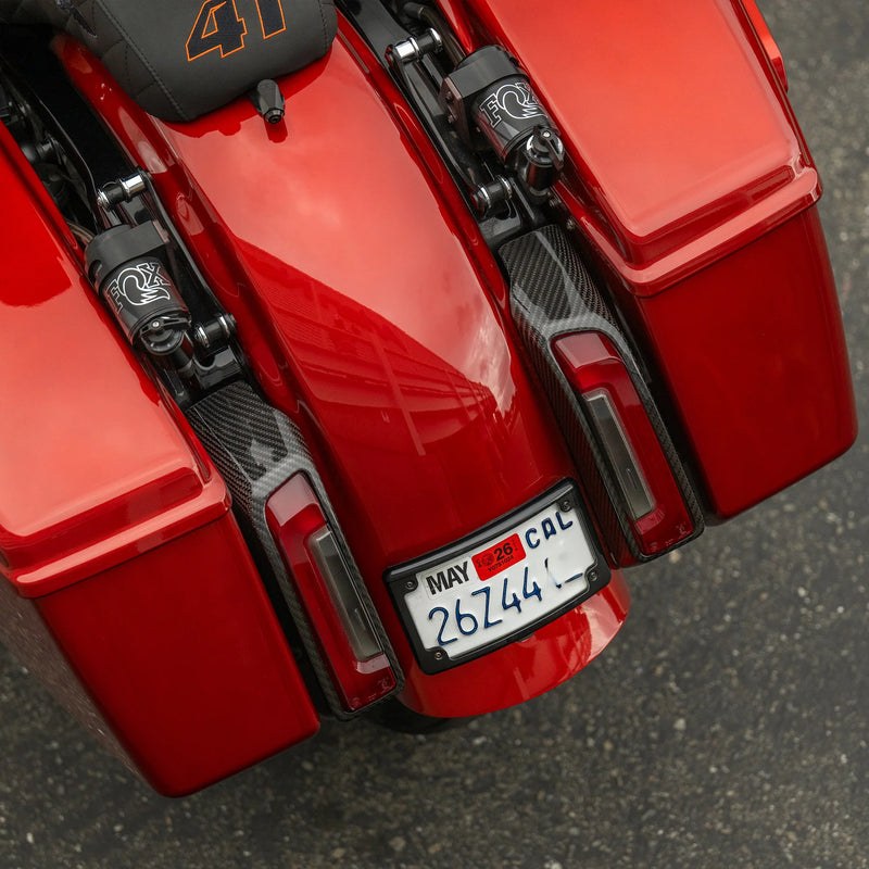 Carbon Fiber Tail Light Covers, 2024-2026 Touring