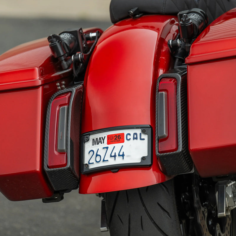Carbon Fiber Tail Light Covers, 2024-2026 Touring