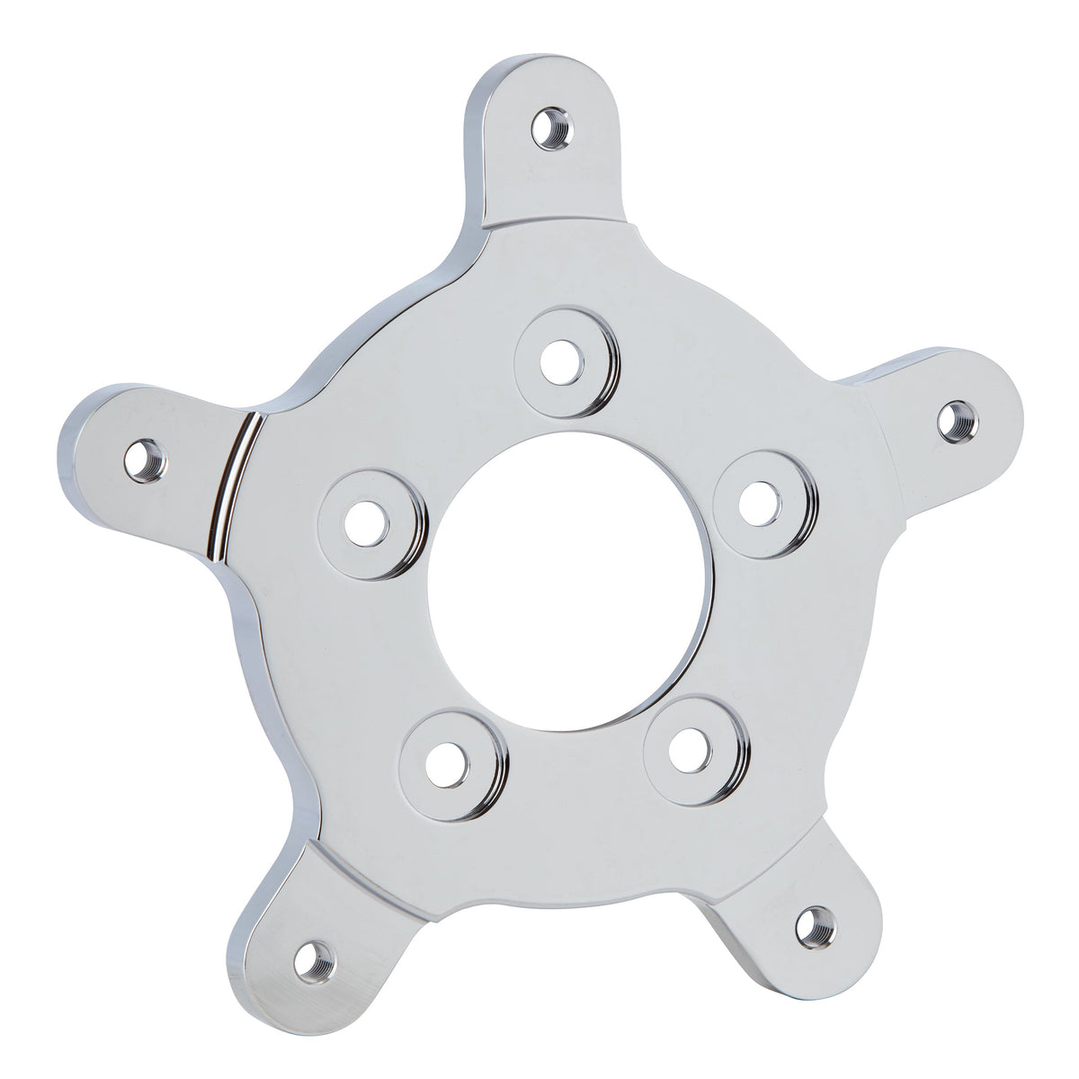 FLT Brake Rotor Adapter, Universal Fitment Chrome — Ramjet Racing