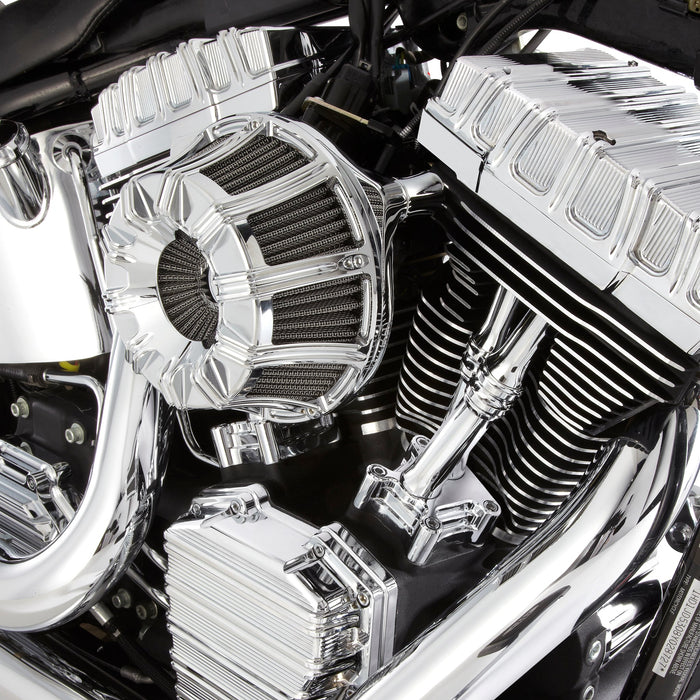 10-Gauge® Inverted Series Air Cleaner, Chrome