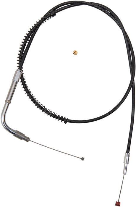 Black Vinyl Throttle Cable - +3" Size - 34-1/2" Length