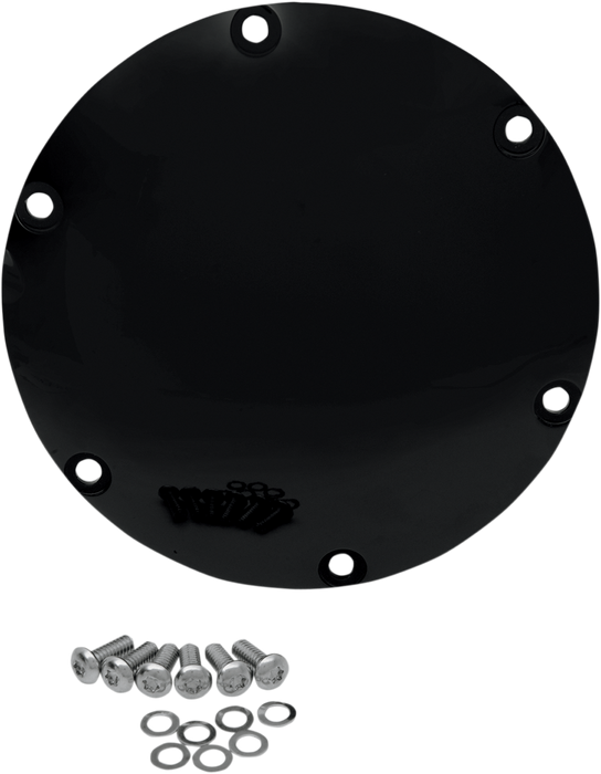 Derby Cover - Gloss Black - 6 Hole - '04-'22 Sportster