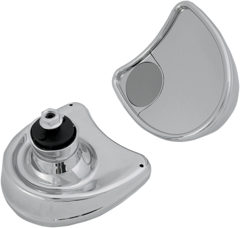 Mirror - Side View w/Blind Spot - Half-Moon - Chrome