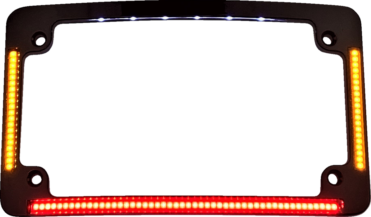 License Plate Frame - Radius - Chrome