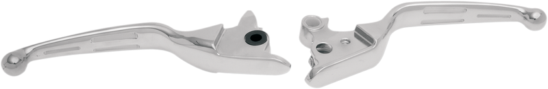 Slotted Wide Blade Lever Set - Chrome