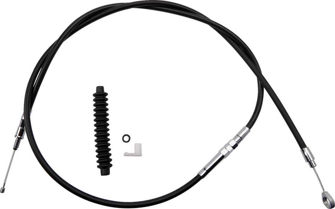 High-Efficiency Black Vinyl Clutch Cable - 66-11/16"