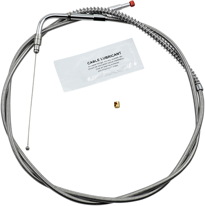 Stainless Steel Throttle Cable - +12" - '96-'01 Touring