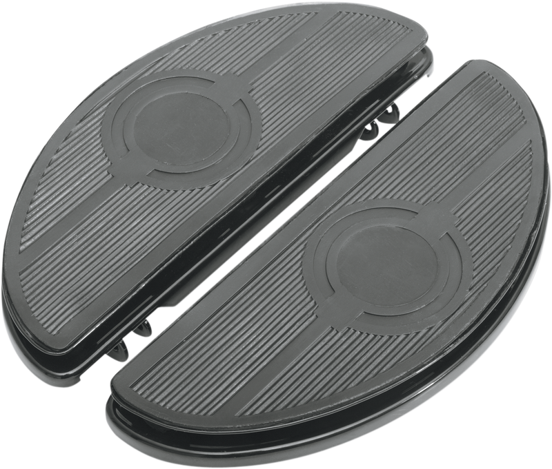 Half-Moon Floorboard - w/ Vibration Inserts - Black - FL