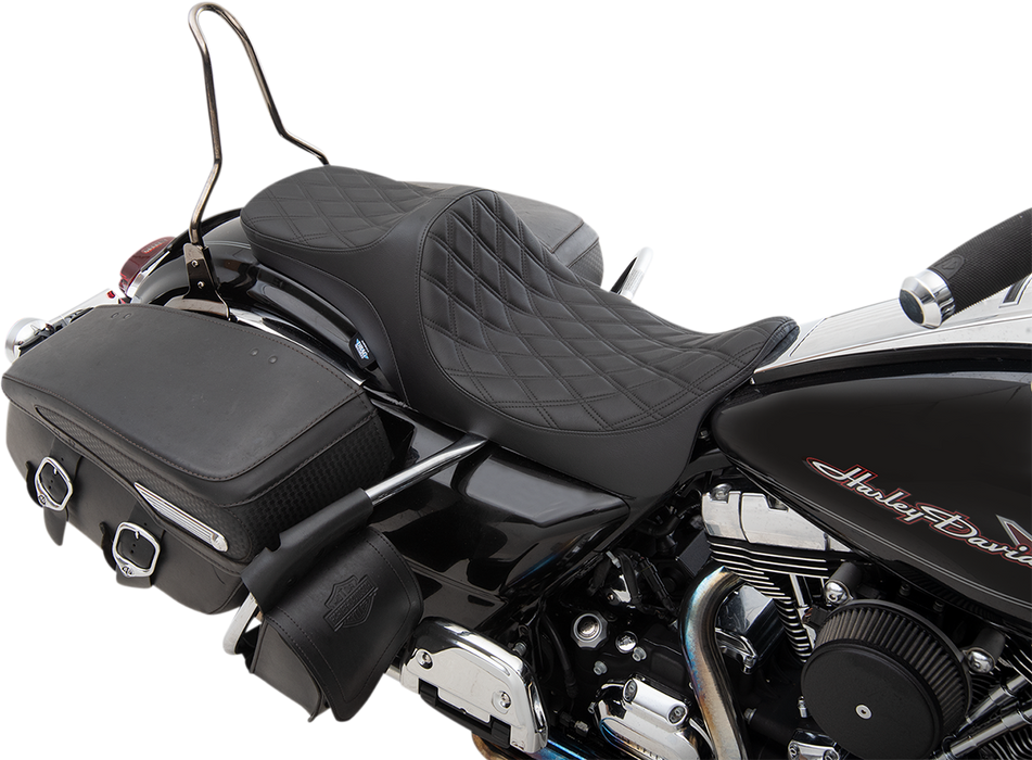 Predator III 2-Up Seat - Double Diamond - Black Thread - FL '08-'23